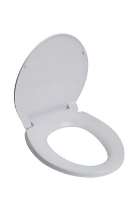 O forma tapa redonda cubierta del asiento del inodoro 435 * 365 * 465 mm con placa de cubierta de amortiguador de cierre suave PP silencioso lento cerrado