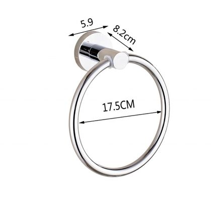Personaliza el estilo OEM anillo de toalla de plata acero inoxidable para la cocina accesorio de baño clásico superficie hotel técnico moderno