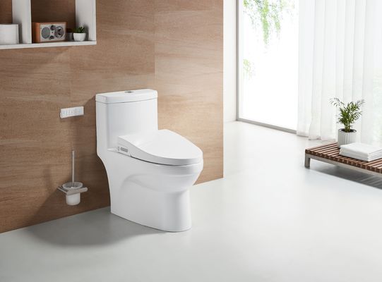 Cubierta inteligente del asiento del inodoro con placa de cubierta de amortiguador y control remoto incluido